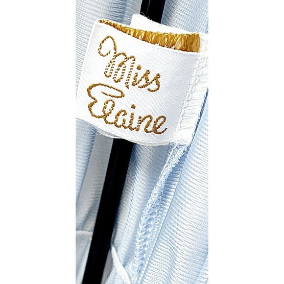 Vintage Soft Antron Nylon Miss Elaine Blue Robe Peignoir Women's M - Picture 5 of 6